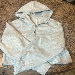 LULULEMON heathered grey full zip scuba, size XS/S
